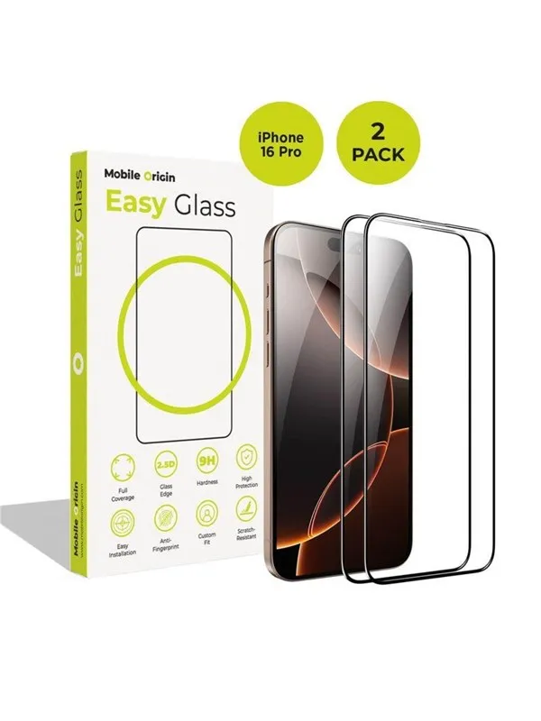 Mobile Origin EasyGlass iPhone 16 Pro - 2 pack
