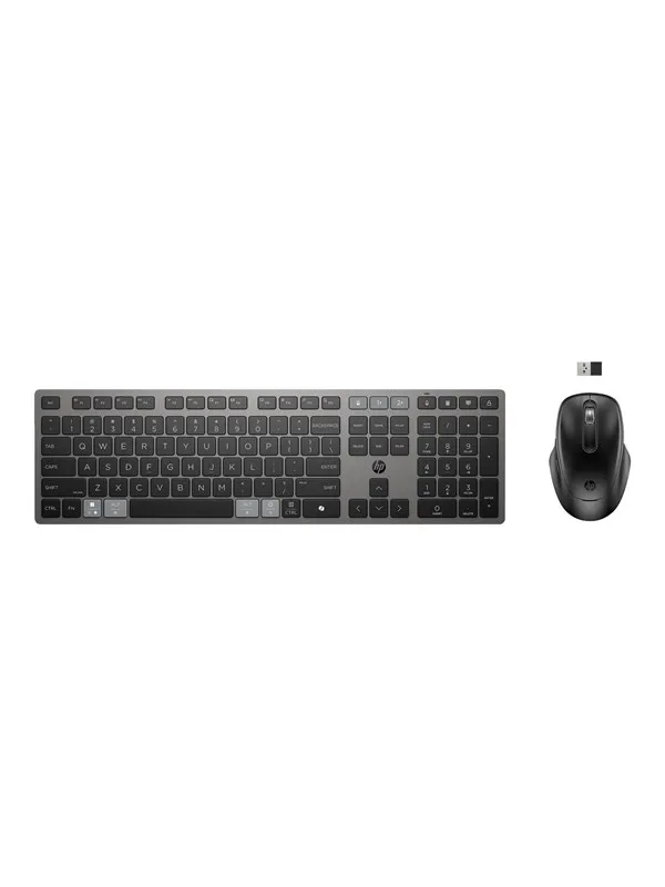 HP 725 - Tastatur & Mussett - Engelsk - Grå