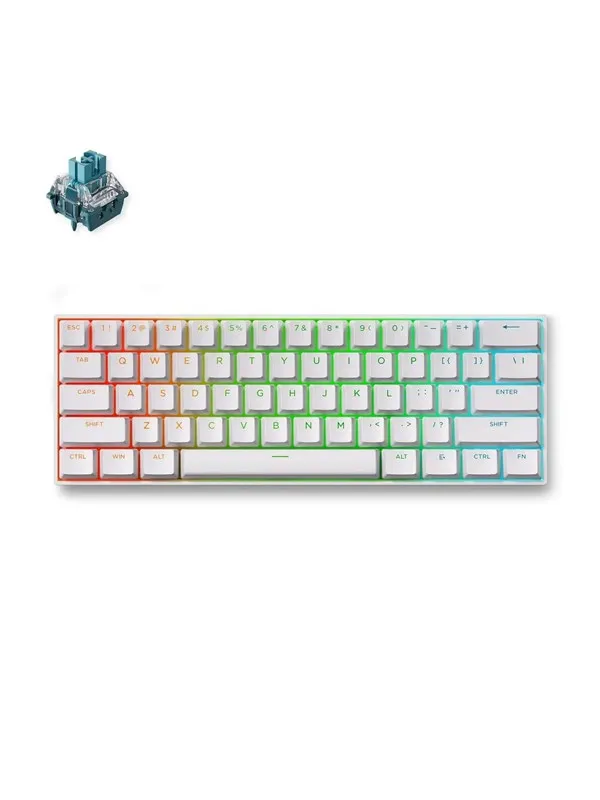 MCHOSE Ace 60 Pro TTC Uranus Magnetic Hall Effect - Gamingtastatur - Uten numpad - Engelsk (USA) - Hvit