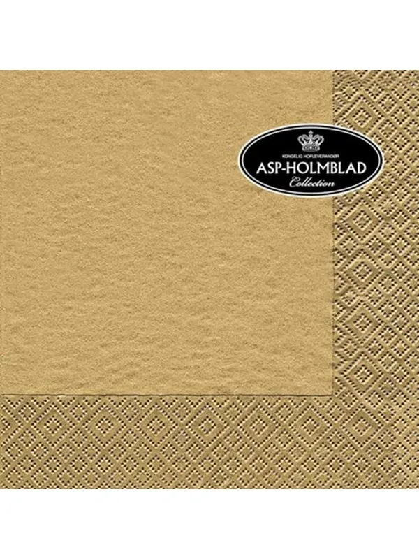 Asp-Holmblad Servietter Gold