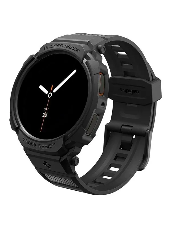 Spigen Rugged Armor Pro - matte black - Samsung Galaxy Watch 8 (40mm)