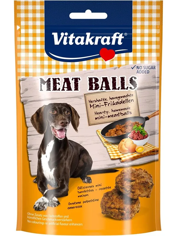 Vitakraft Meat Balls Solide Hjemmelagde Hundegodbiter 80g