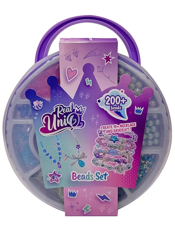 Real UniQ Beads Set Round Carry Case