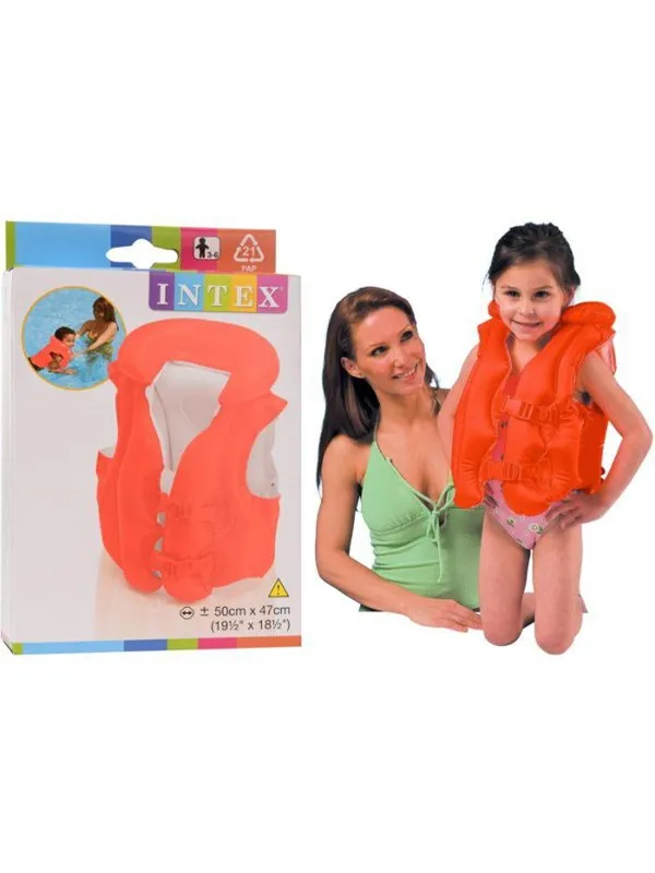 Intex Svømmevest 3-6 år m/3 luftkamre