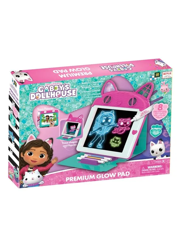 Original Glow Pad Gabby's Dollhouse Premium Glow Pad, LED-tegnetavle