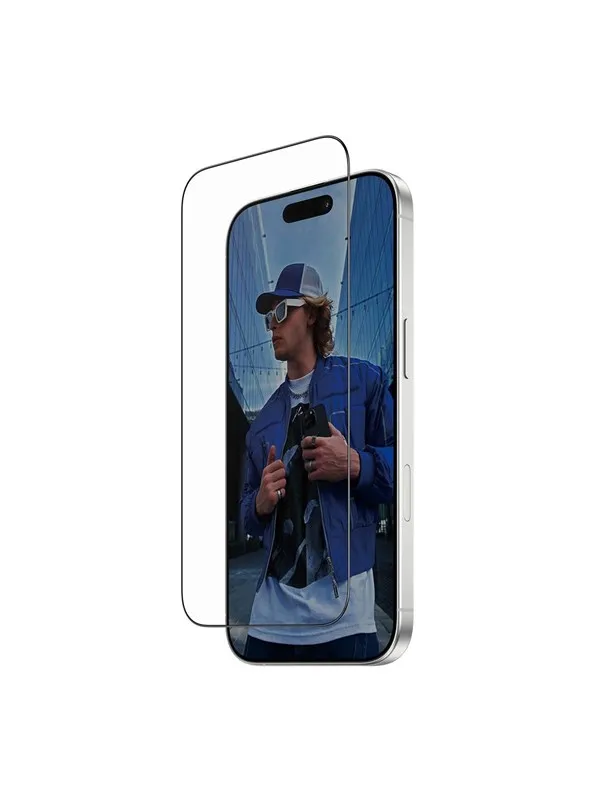 PanzerGlass Screen Protector w. Black Frame iPhone 17 | iPhone 16 Pro | Ultra-Wide Fit w. FASTFIT IN-A-BOX