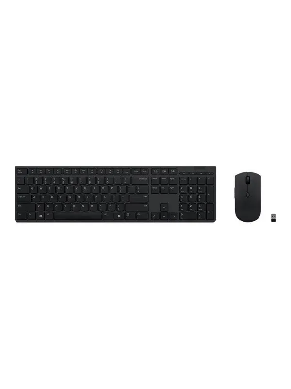 Lenovo Professional - keyboard and mouse set - QWERTY - US English Input Device - Tastatur & Mussett - Engelsk (USA) - Grå