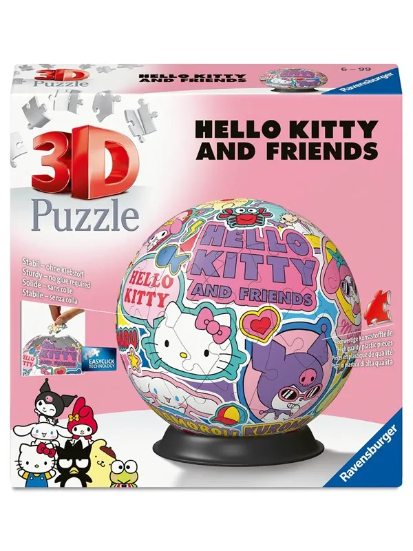 Ravensburger Hello Kitty 3D Puzzle, 72pc 3D Puslespill