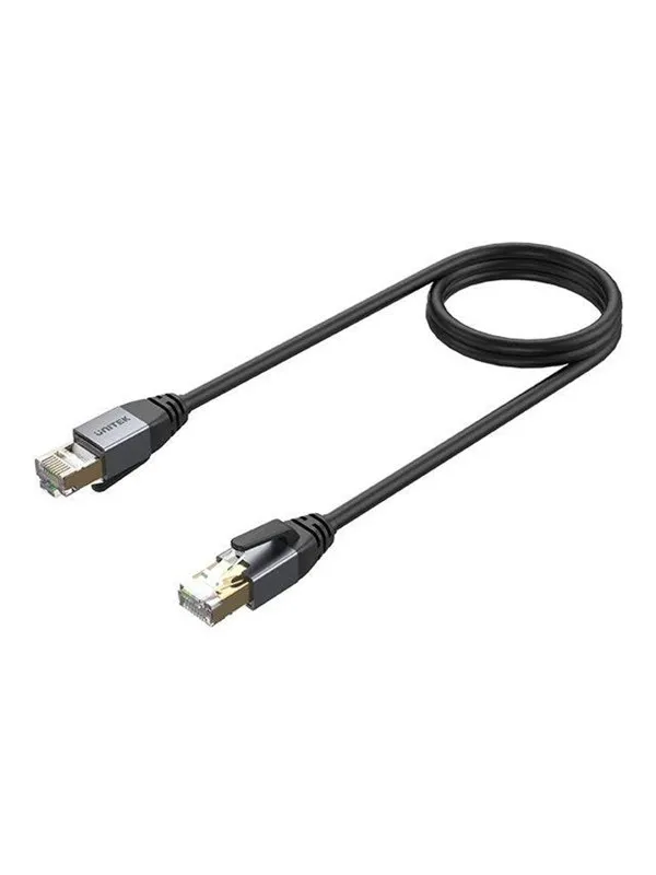 Unitek network cable - 2 m - black - Svart - 2m