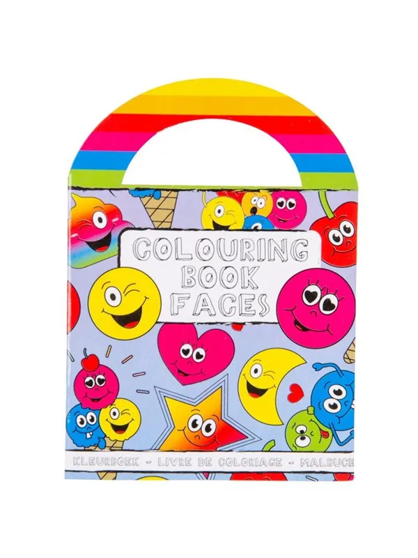 LG-Imports Coloring book with stickers smile face