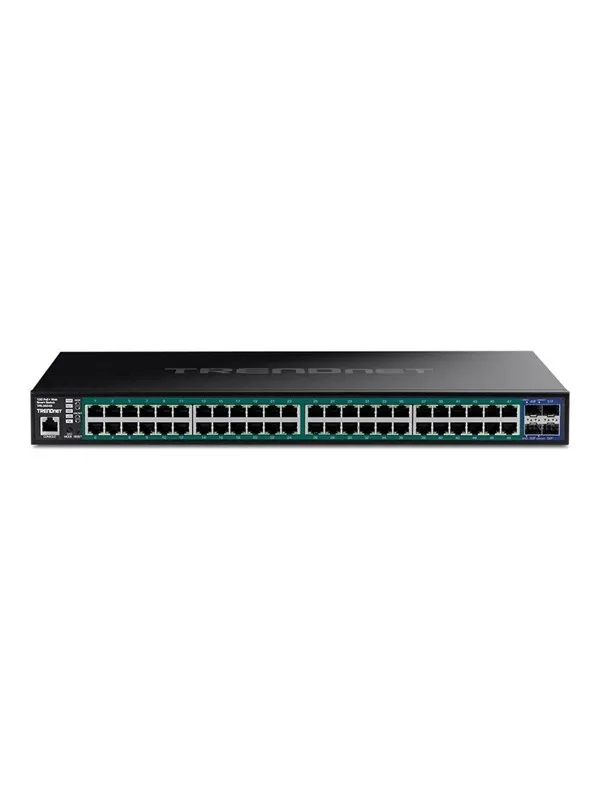 TRENDnet TPE-3524S 52-Port Gigabit Web Smart PoE+ Switch with 10G SFP+ Slots
