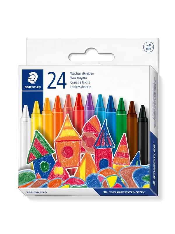 Staedtler Wax crayon 8mm 24pcs.box