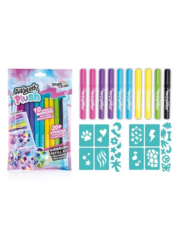 Airbrush Plush Plysj - Airbrush Refil 10 Stk