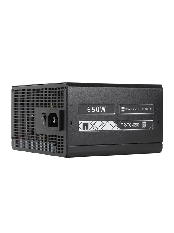 Thermalright TG (Modular) Svart - Strømforsyning (PSU) - 650 Watt - 120 mm - ATX 3.0 - 80 Plus Gold sertifisert