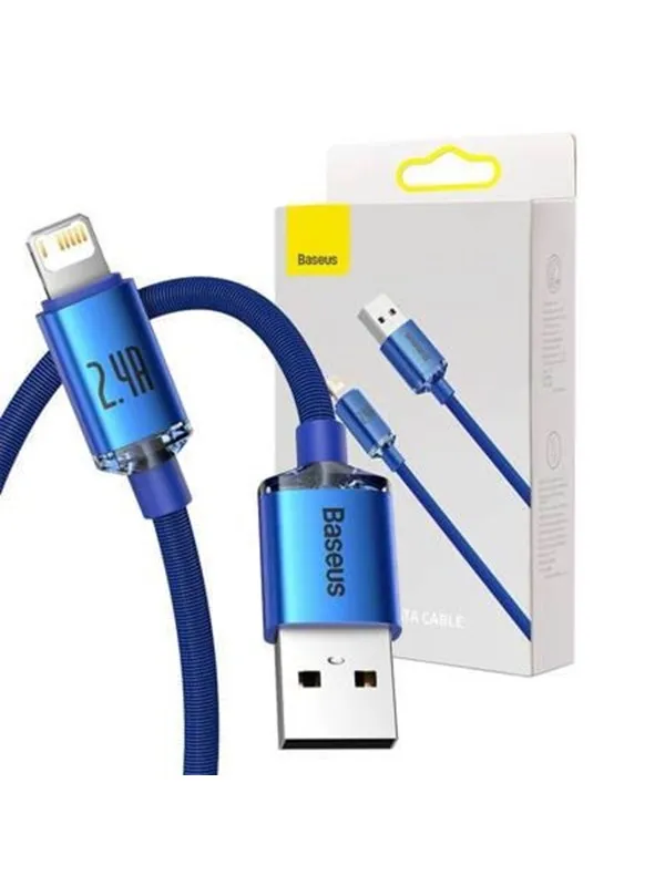 Baseus Crystal Shine cable USB to Lightning 2.4A 2m (blue)