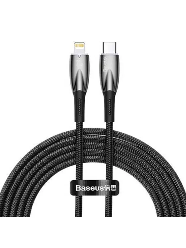 Baseus USB-C cable for Lightning Glimmer Series 20W 2m (Black)