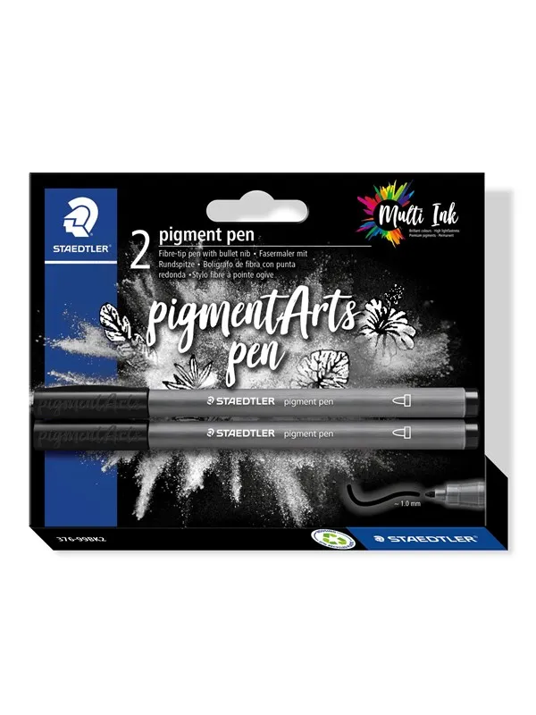 Staedtler Pigment pen blister card 2 pcs "intense black"