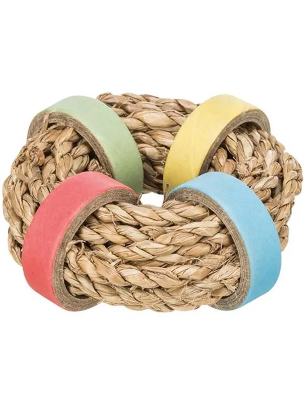 Trixie Sea grass ring with paper rings ø 8 cm