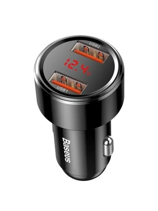Baseus Magic Car Charger 2x USB QC 3.0 45W (Black)