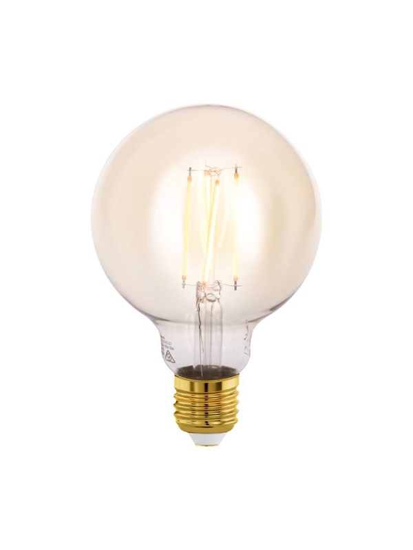 EGLO LED-lyspære G95 Globe 4W/817 300 lumen amber dimmable E27