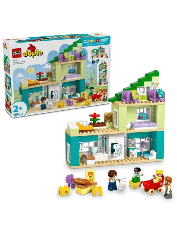 LEGO DUPLO 10470 3-i-1 Moderne familievilla med figurer