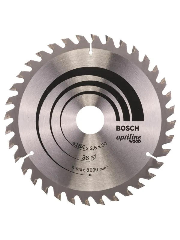 Bosch Sirkelsagblad Optiline Wood 184 x 30 x 2,6 mm, 36