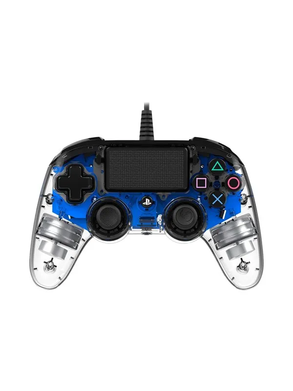 NACON Wired Illuminated Compact Controller Blue - Wired Controller - Sony PlayStation 4