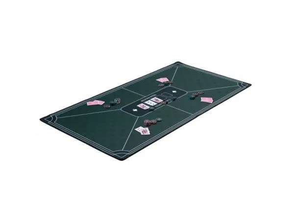 Pokermatte grønn 118x59 cm