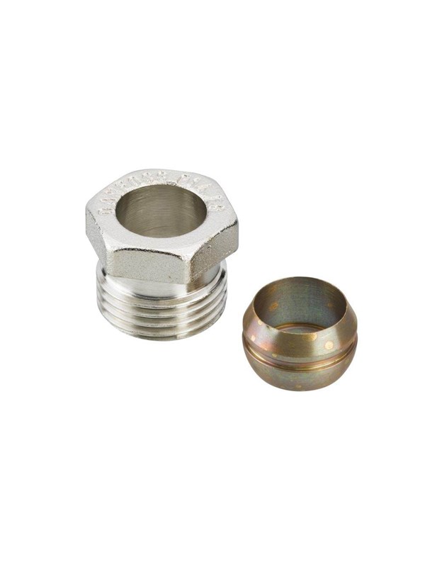 Danfoss Compression fitting 1/2" x 15 mm copper/steel