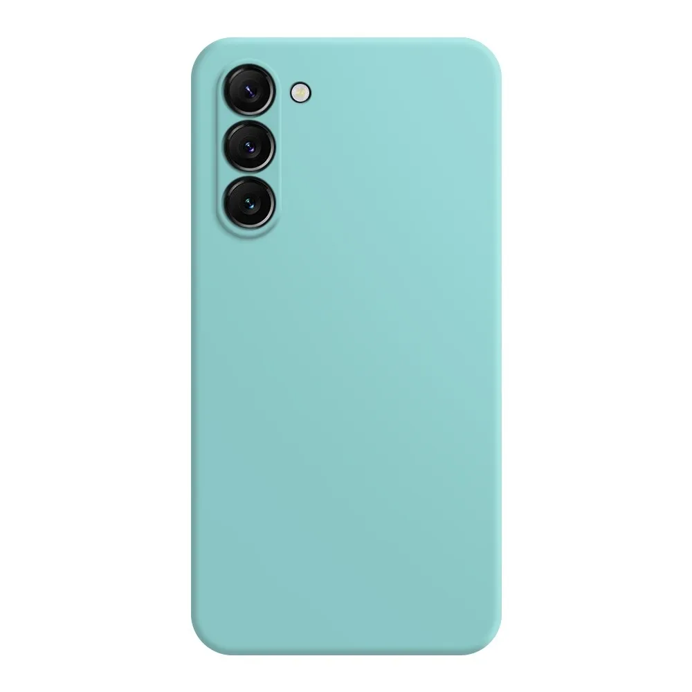 Mikrofiberfôret deksel i mykt gummi for Samsung Galaxy S24 - Grønn