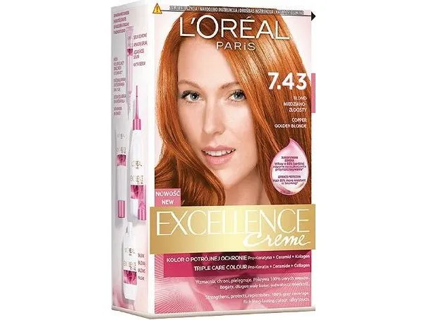 L’Oréal Paris Excellence Creme 7.43 blond kobber gyllen (0258898)