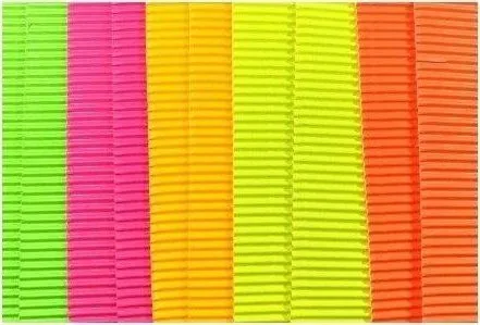Bølgepapp i fluo-farge 25x35 cm 10 ark