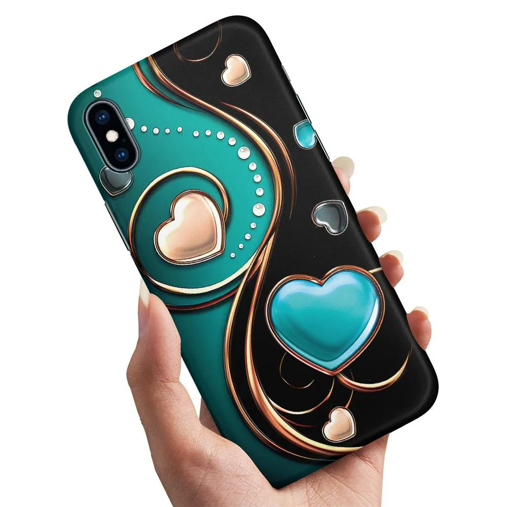Deksel / Mobildeksel til iPhone XR - Hjerter