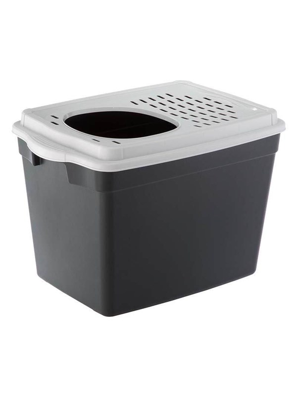 Ferplast - Litter Box Jumpy Black/White 38.8x57.5x39CM