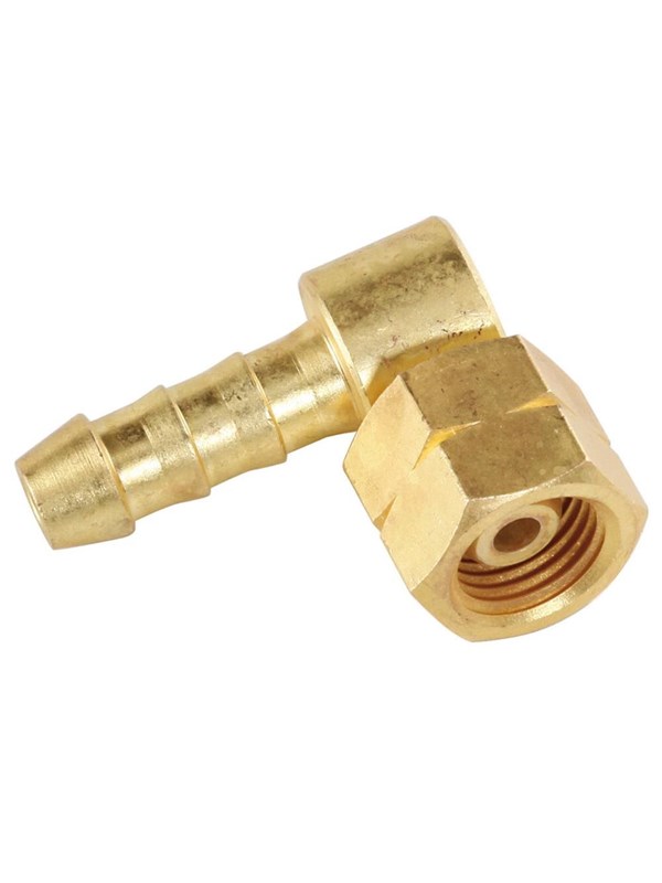 Meva 1/4'' LH Angle Connector Adapter for 8x15mm Gas Hose Connection