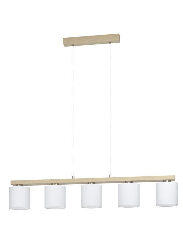 EGLO CASTRALVO LANGBORD E27 5L BS/TRE/HVIT