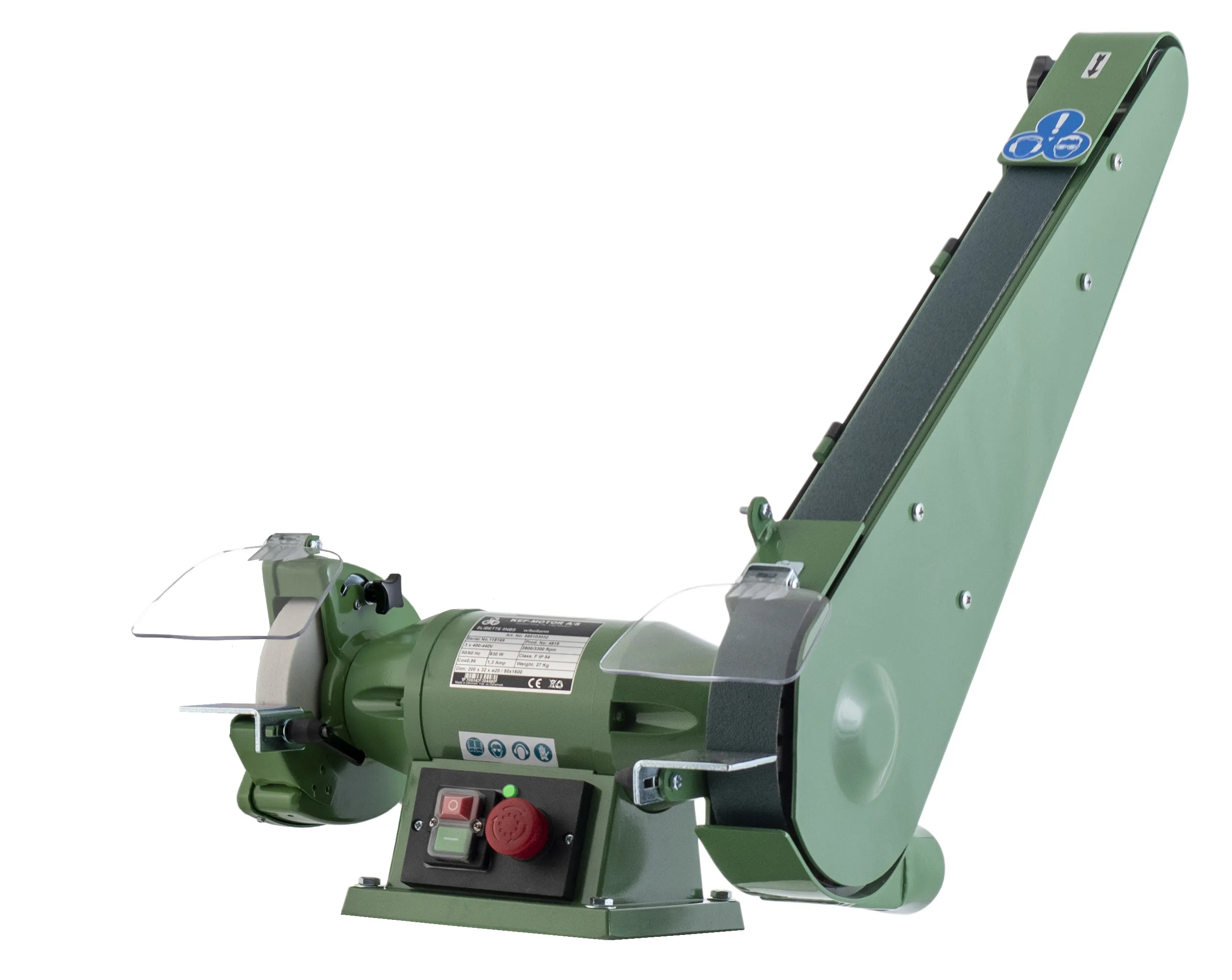 Dobbeltsliper benkmodell Slibette 8NB bånd 1600x50 mm - 3x400V