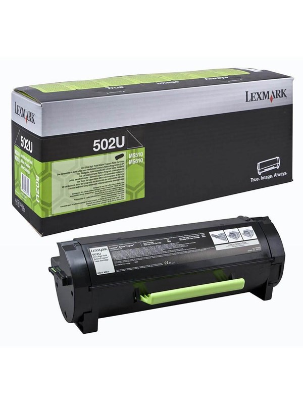Lexmark 502U - High Yield - Black toner - Laser toner Svart