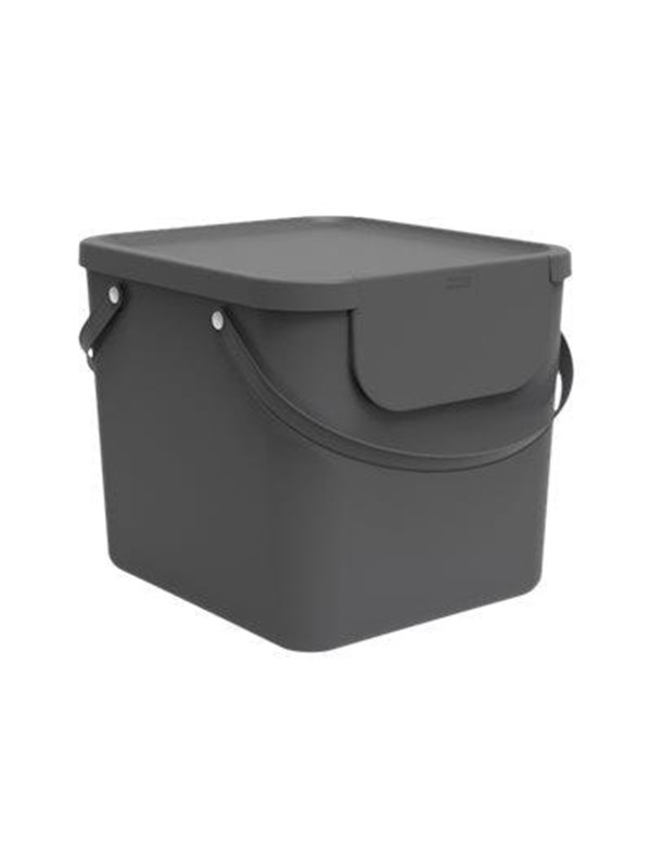 rotho Albula - rubbish bin - 40 L - plastic - antracite
