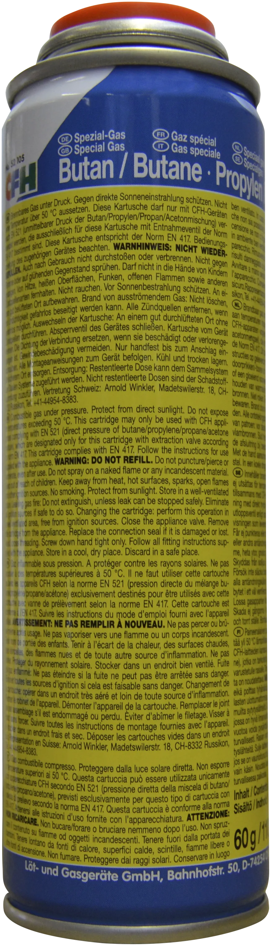 Gassboks CFH Highpower mapsg105 110 ml