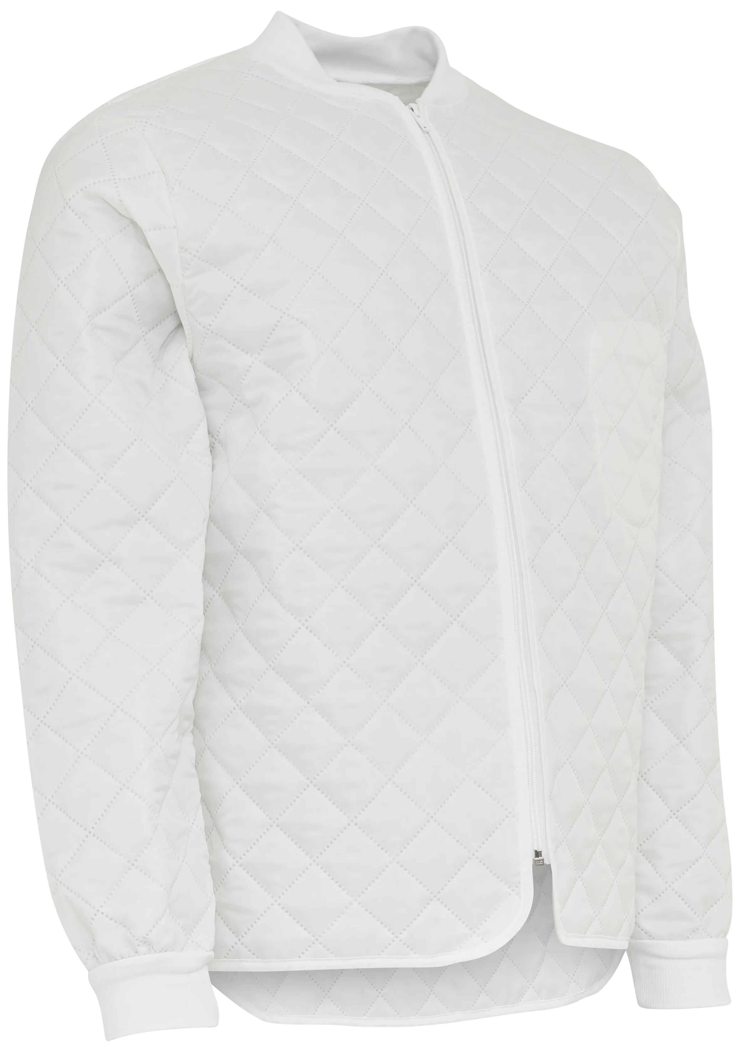 Termojakke u/krage quiltet 160500 hvit Str. 4XL