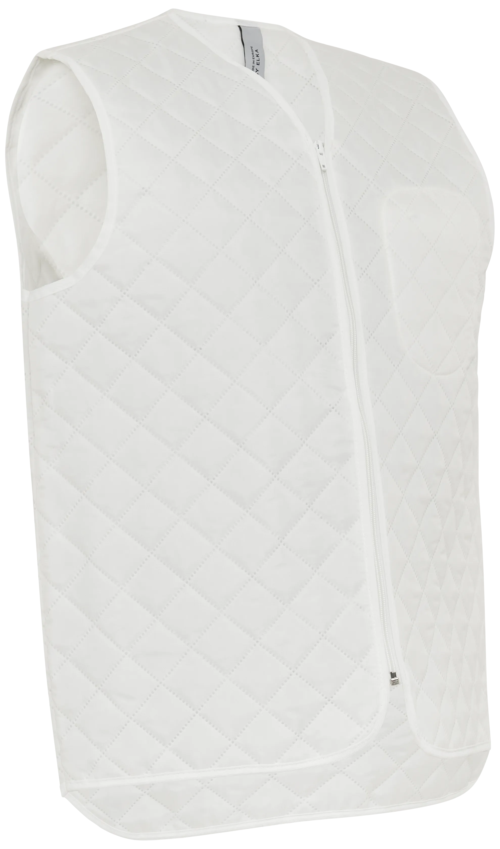 Termovest uten krage quiltet 162500 hvit str. XL