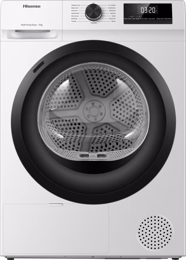 Hisense Tørketrommel DHQE800BW2 (8kg)
