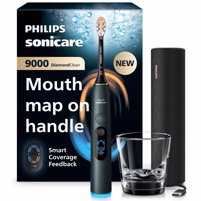 Philips Sonicare DiamondClean 9000 elektrisk tannbørste HX9213/84 (grønn)