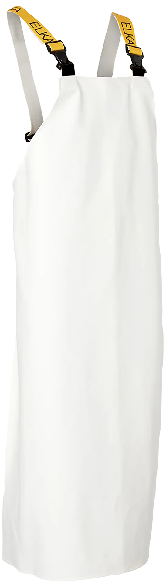 Forkle med seler kraftig PVC 175809 hvit Str. M