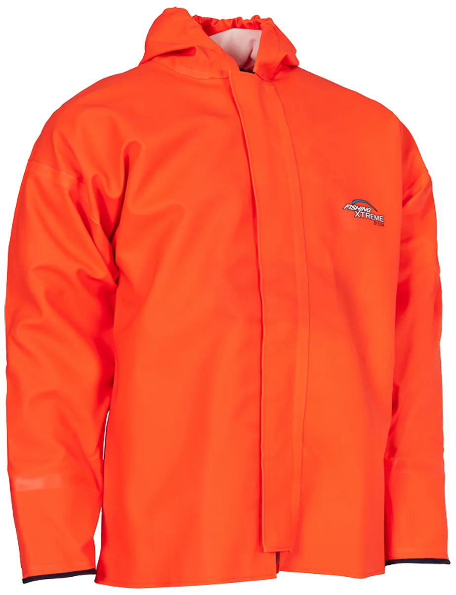 Regnjakke kraftig PVC 179806 fl. oransje str. 2XL