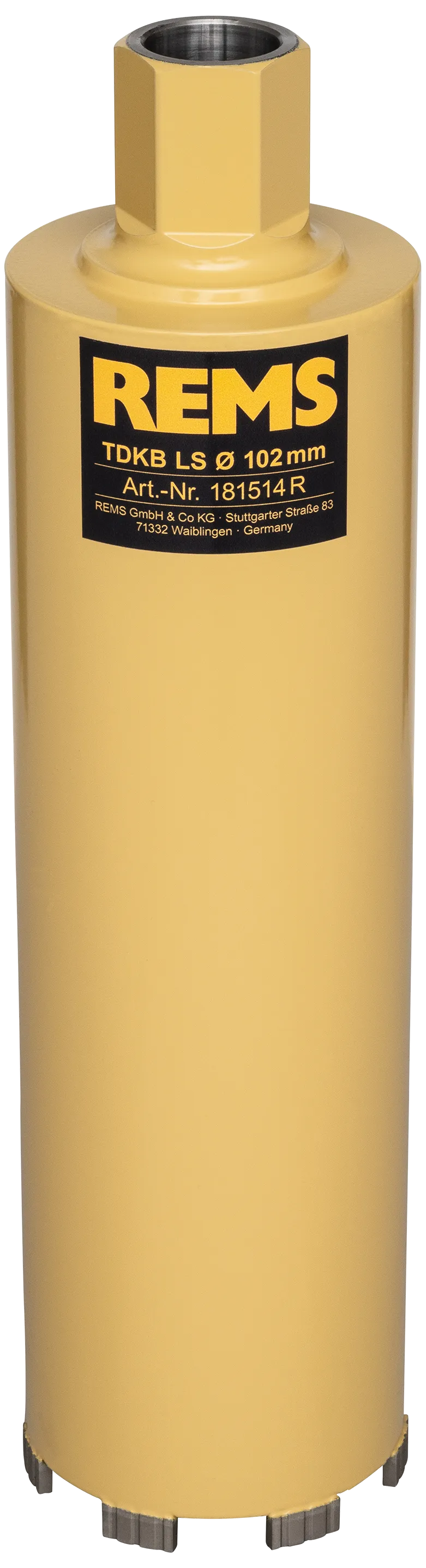 REMS diamant-tørrborkrone TDKB LS ø102×320mm