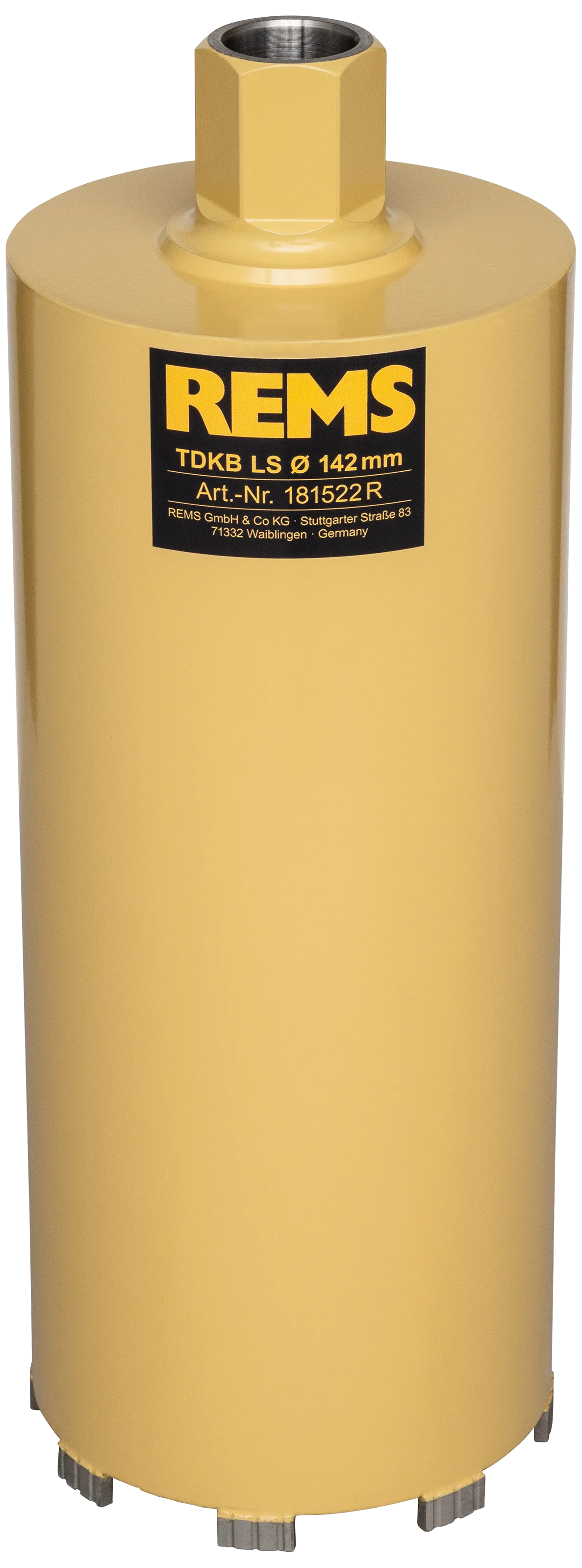 REMS diamant-tørrboringskrone TDKB LS ø127×320mm