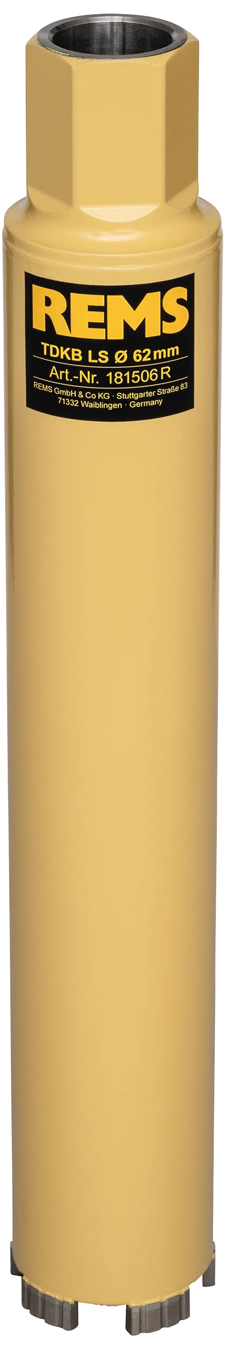 REMS diamant-tørrboringskrone TDKB LS ø52×320mm