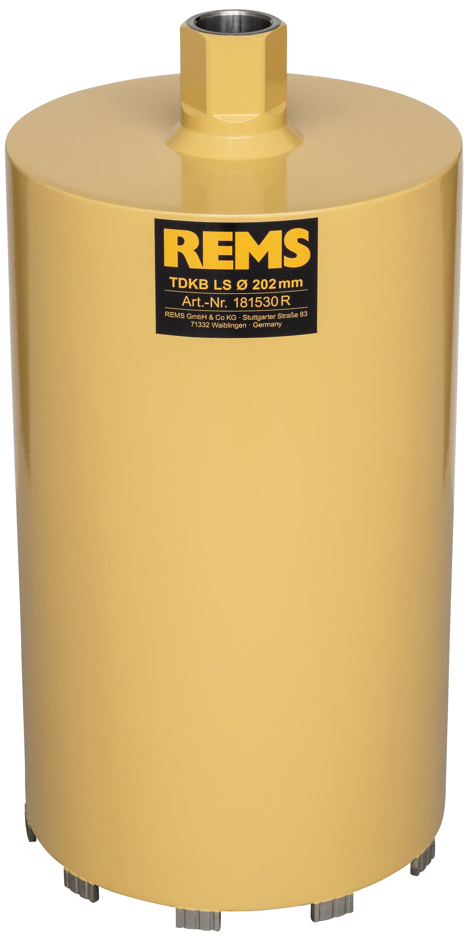 REMS diamant-tørrboringskrone TDKB LS ø182×320mm